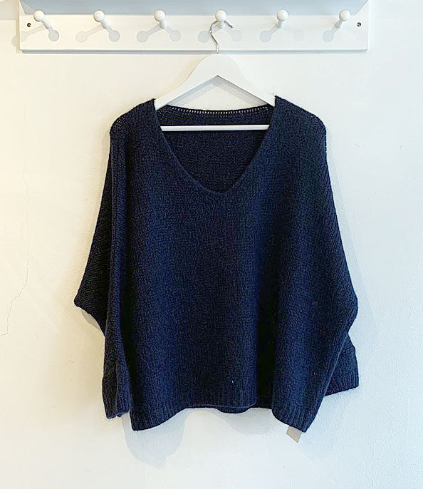 Jessie Mohair Jumper - Navy