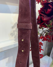Load image into Gallery viewer, Jolie Suede Crossbody Bag - Burgundy