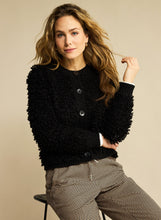 Load image into Gallery viewer, Red Button Jacket Loops - Black