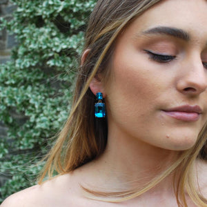 Amelia Gem Earrings - Turquoise