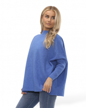 Load image into Gallery viewer, Lara Turtle Neck Batwing Jumper - Cornflower Blue