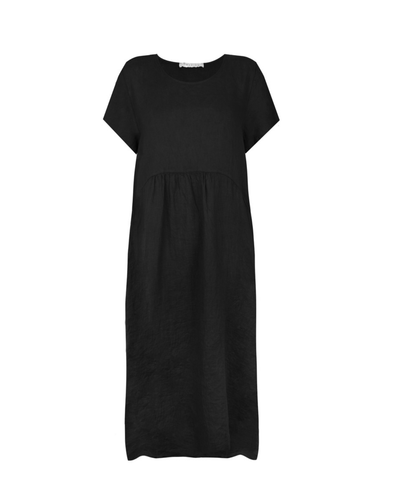 Amazing Women Lexia Linen Maxi Dress - Black