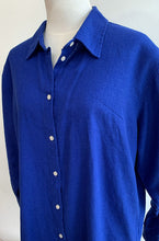 Load image into Gallery viewer, ICHI Linno Linen Blend Long Sleeve Shirt - Sodalite Blue