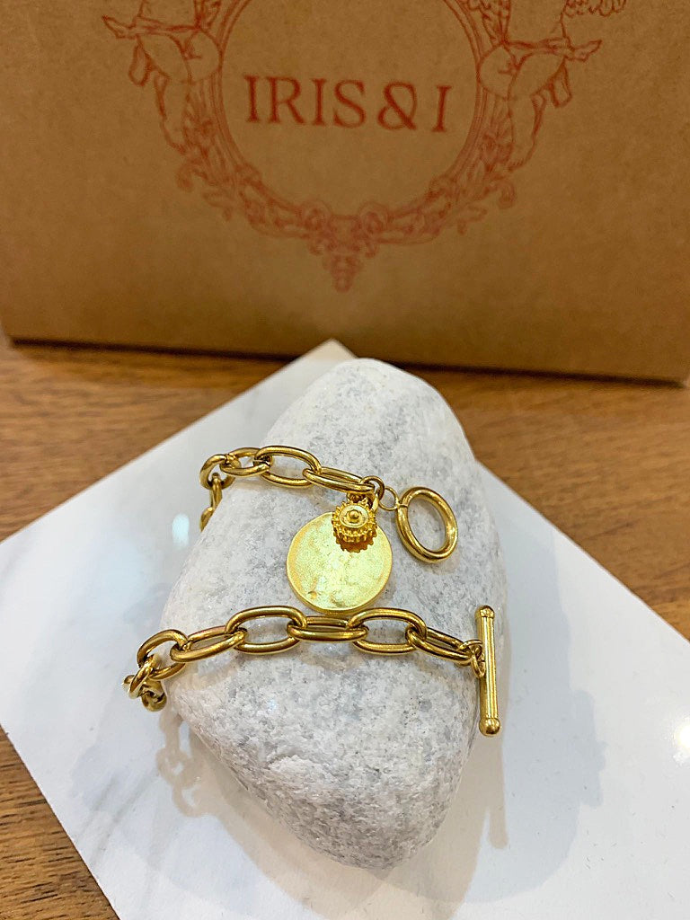 Iris & I Mala Chain & Charm Bracelet - Gold Plated