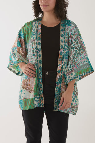 Orphelia Paisley Embellished Kimono Jacket