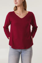 Load image into Gallery viewer, Isabella Soft Knit Jumper - Burgundy