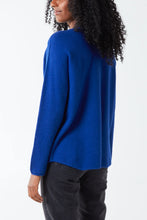 Load image into Gallery viewer, Isabella Soft Knit Jumper - Royal Blue