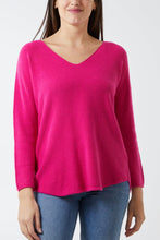Load image into Gallery viewer, Isabella Soft Knit Jumper - Fuchsia