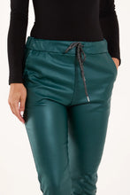 Load image into Gallery viewer, Roxy Faux Leather Trousers - Teal