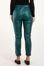 Load image into Gallery viewer, Roxy Faux Leather Trousers - Teal