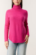 Load image into Gallery viewer, Sofia Soft Knitted Roll Neck Jumper - Fuchsia