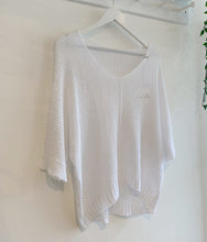 Load image into Gallery viewer, Rachelle Open Stitch Jumper - White