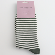 Load image into Gallery viewer, Miss Sparrow Bamboo Simple Stripes - Green