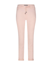 Load image into Gallery viewer, Red Button Tessy Cropped Slubtwill Plain Cotton Trousers - Blush