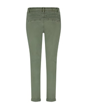 Load image into Gallery viewer, Red Button Tessy Cropped Slubtwill Plain Cotton Trousers - Teagreen