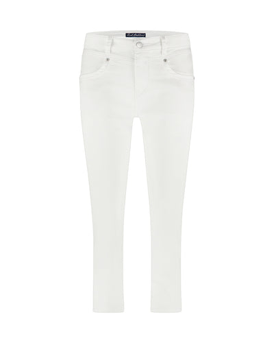Red Button Suze Jog Cotton Trousers - White