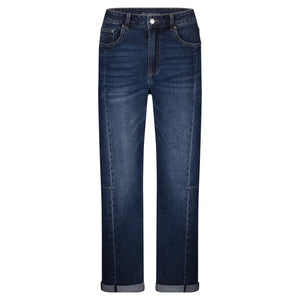 Red Button Caitlin Sidepatch Jeans - Dark Blue Used Stone