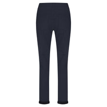Load image into Gallery viewer, Red Button Tessy Jog Cropped Plain Cotton Trousers - Navy