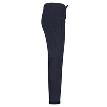 Load image into Gallery viewer, Red Button Tessy Jog Cropped Plain Cotton Trousers - Navy