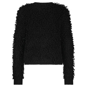 Red Button Jacket Loops - Black