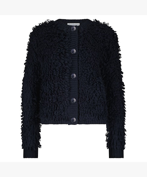 Red Button Jacket Loops - Indigo