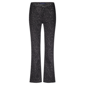 Red Button Kim Leopard Print Jeans - Lava