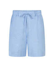 Load image into Gallery viewer, Red Button Cami Linen Blend Shorts - Melange Light Blue