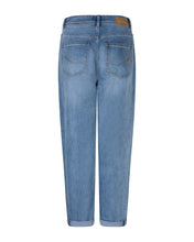 Load image into Gallery viewer, Red Button Caitlina Sidepatch Barrel Leg Jeans - Blue Mid Stone