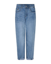 Load image into Gallery viewer, Red Button Caitlina Sidepatch Barrel Leg Jeans - Blue Mid Stone
