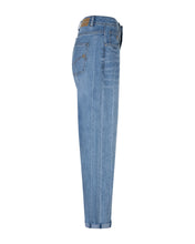 Load image into Gallery viewer, Red Button Caitlina Sidepatch Barrel Leg Jeans - Blue Mid Stone