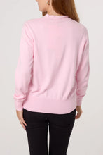 Load image into Gallery viewer, Clea Fine Knit V Neck Jumper - Pink