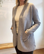 Load image into Gallery viewer, Talia Open Front Ribbed Cardigan - Grey