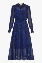 Load image into Gallery viewer, Floella Shirred Shoulder Animal Print Midi Dress