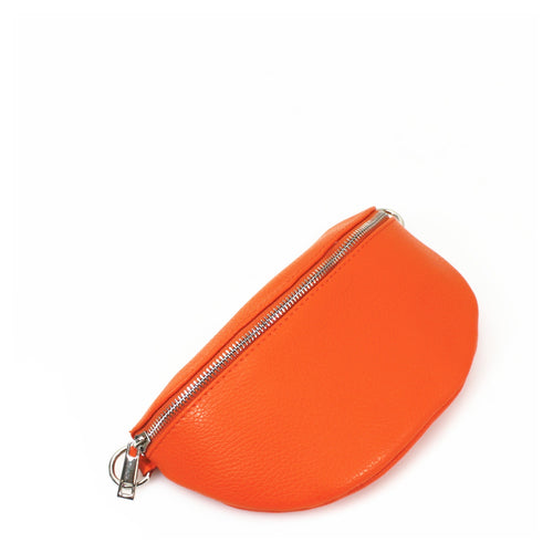 Gaby Leather Bum Bag - Orange