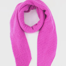 Load image into Gallery viewer, Evie Asymmetric Textured Blanket Scarf - Hot Pink