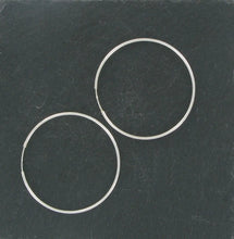 Load image into Gallery viewer, Large Hoop Earrings - Sterling Silver