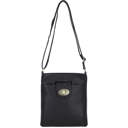 Ashwood Leather Crossbody Bag - Dark Brown