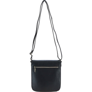 Ashwood Medium Leather Crossbody Bag - Black