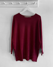 Load image into Gallery viewer, Audrey Batwing Jumper - Granata Burgundy
