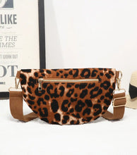 Load image into Gallery viewer, Amara Leopard Print Canvas Bum Bag - Brown