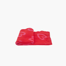 Load image into Gallery viewer, Zuri Sketched Hearts Blanket Scarf - Red