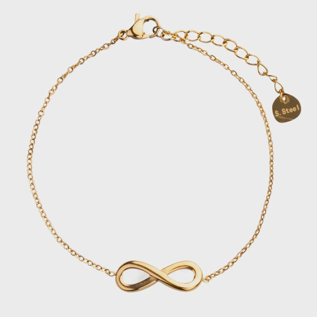 Keira Multi Infinity Charm Chain Bracelet - Gold