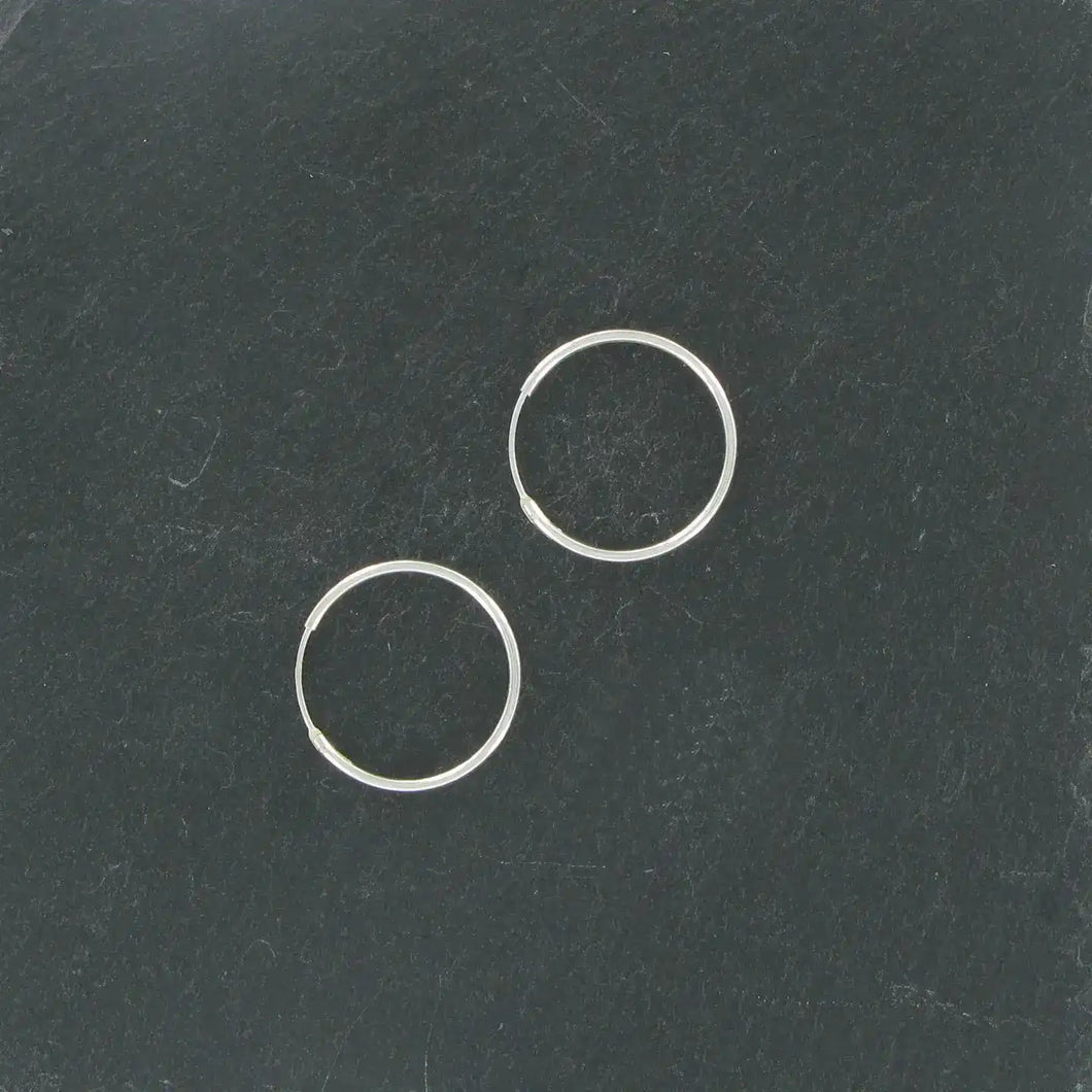 Small Hoop Earrings - Sterling Silver