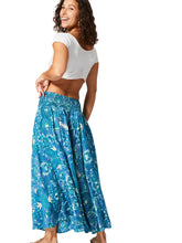 Load image into Gallery viewer, Harmonia Paisley Print Long Skirt - Blue