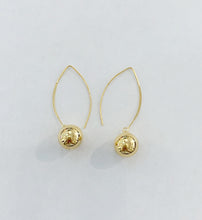 Load image into Gallery viewer, Gold Plated Ball Hook Earrings