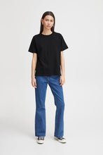 Load image into Gallery viewer, ICHI Palmer Cotton Tee - Black