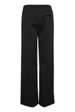 Load image into Gallery viewer, ICHI Kate Wide Legged Lurex Sparkle Trousers - Black