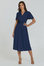Load image into Gallery viewer, Tamara Angel Sleeve Midi Dress - Navy