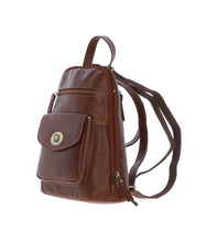 Load image into Gallery viewer, Michigan Leather Medium Backpack - Tan