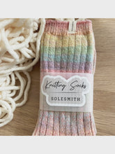 Load image into Gallery viewer, Rainbow Socks for Knitting Lovers